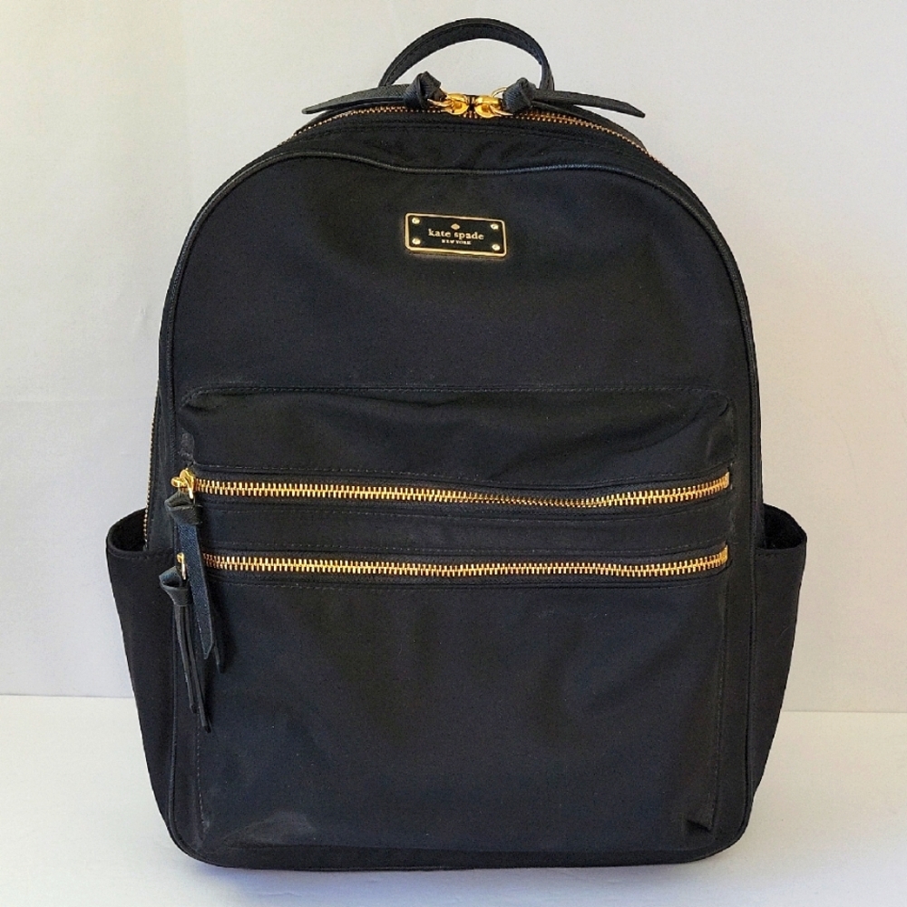 Kate Spade Wilson Rd Backpack Black w/ Goldtone Hardware